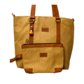 INUA Impact Double Tote with Pouch - Honey Weave