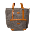INUA Impact Double Tote with Pouch - Charcoal Fleck