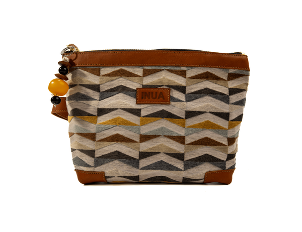 INUA Everyday Impact Pouch with Leather Trim - Abstract Arrow