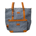 INUA Impact Double Tote with Pouch - Heather Chambray