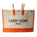 INUA Everyday Impact Tote – Oatmeal Canvas with Leather Straps