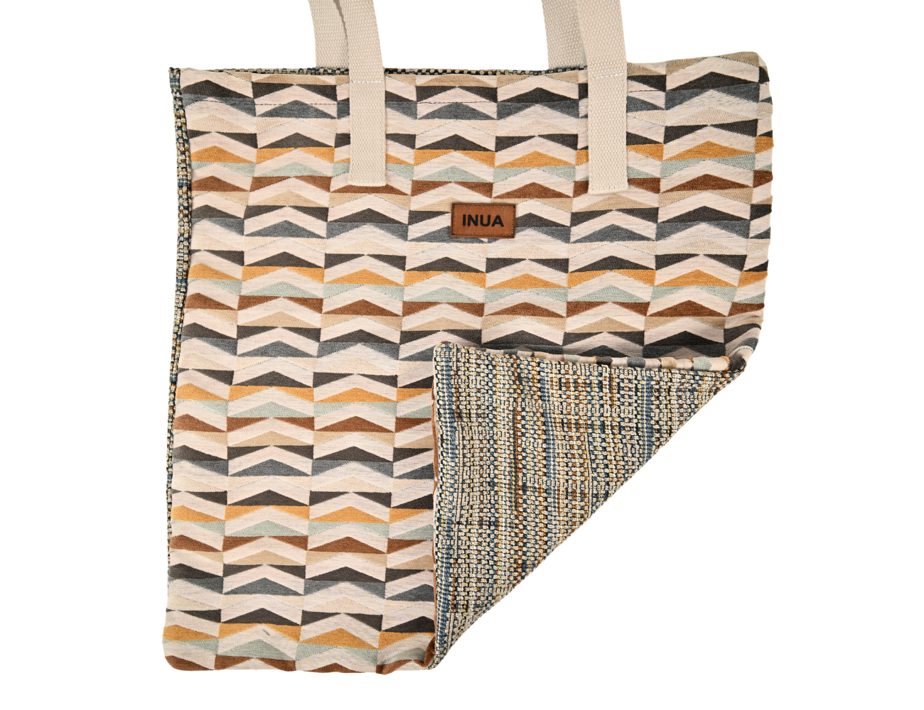 INUA Everyday Impact Tote – Amber Grid