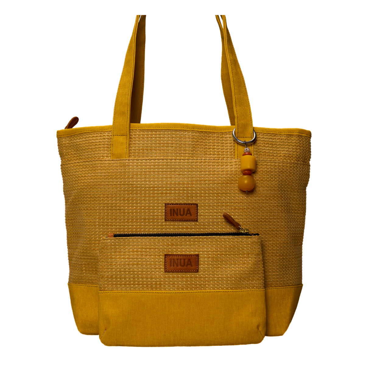 INUA Impact Double Tote with Pouch - Marigold Weave