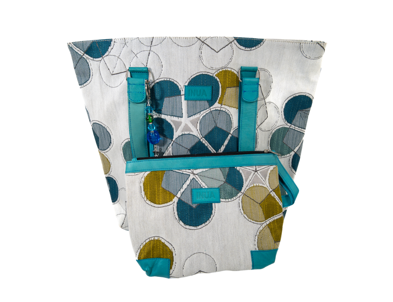 INUA Impact Double Tote with Pouch - Spring Time
